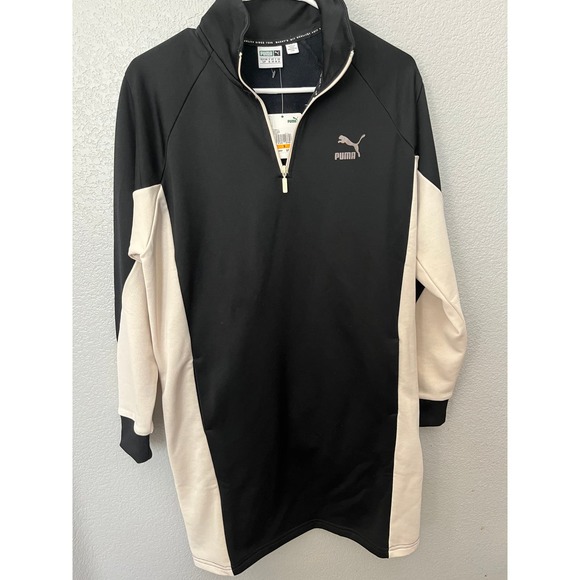 Nwt Puma Archive Retro Short Black and Cream Dress Small - Picture 2 of 7